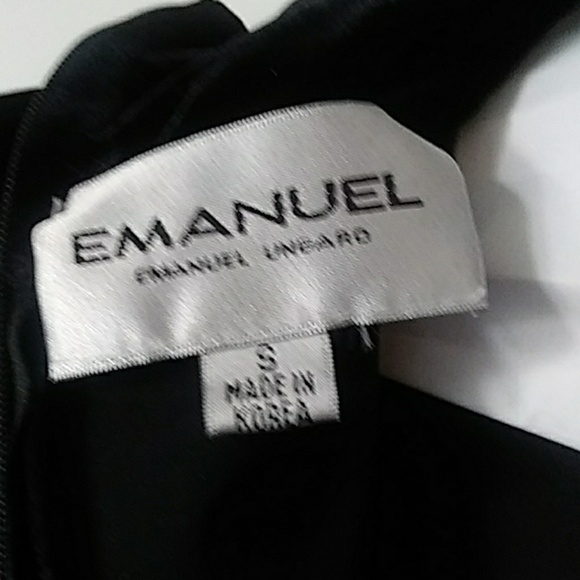 Emanuel Ungaro Black Cocktail Dress. - Picture 8 of 8